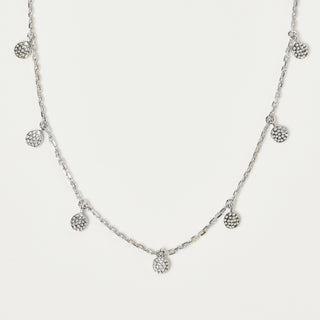 Sterling Silver Mini Hanging Coin Pendant - Necklace - Carrie Elizabeth