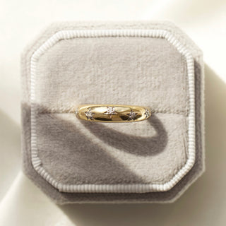 Chunky Star Set Diamond Band