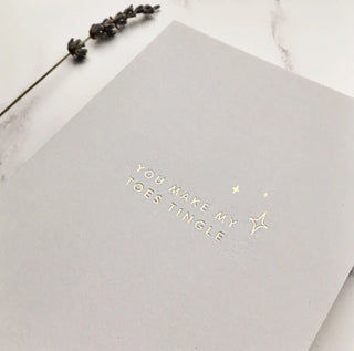 Carrie Elizabeth "You Make My Toes Tingle" Card  Bridesmaid, gift-card, Gifting, under-80