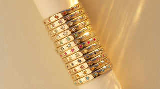 Carrie Elizabeth Icon Birthstone Bands