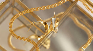 Carrie Elizabeth Luxe Hoop Earrings Chain Necklaces