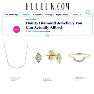 Elle UK- Dainty Diamond Jewellery You Can Actually Afford