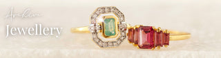 Carrie Elizabeth Archive Jewellery Collection with Vintage Inspired Semi-precious Gemstone Rings