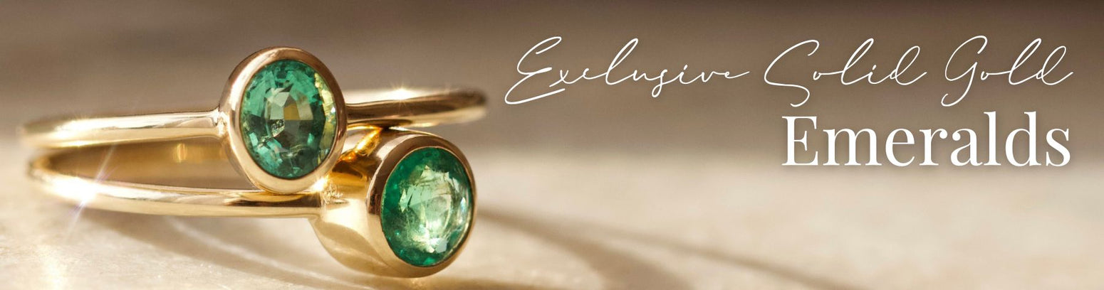 Carrie Elizabeth Jewellery - Exclusive Solid Gold Emeralds