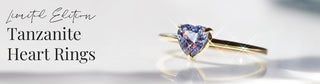 Limited Edition Tanzanite Heart Rings