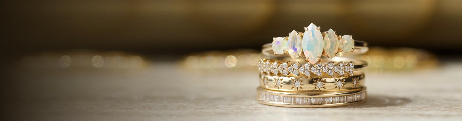 Carrie Elizabeth Jewellery - 9k Solid Gold Rings