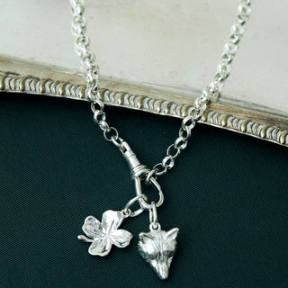 silver clover charm