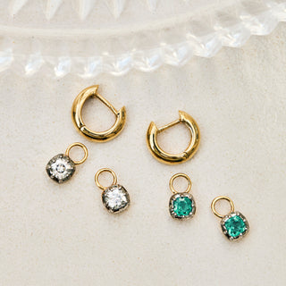 moissanite earring charm