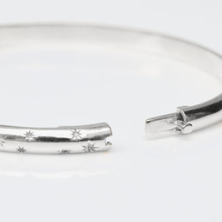 Star Set Diamond Chunky Bangle