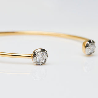Georgian Moissanite Cuff Bracelet