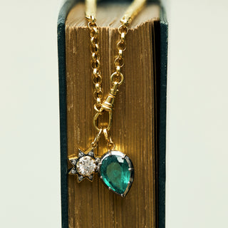 carrie elizabeth emerald pendant