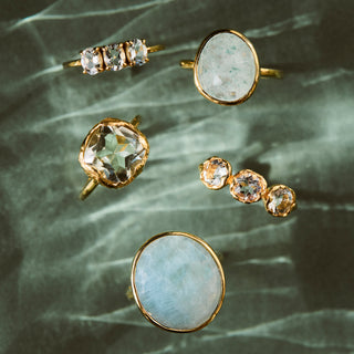 Aquamarine Ebb & Flow Ring