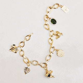 chunky charm bracelet