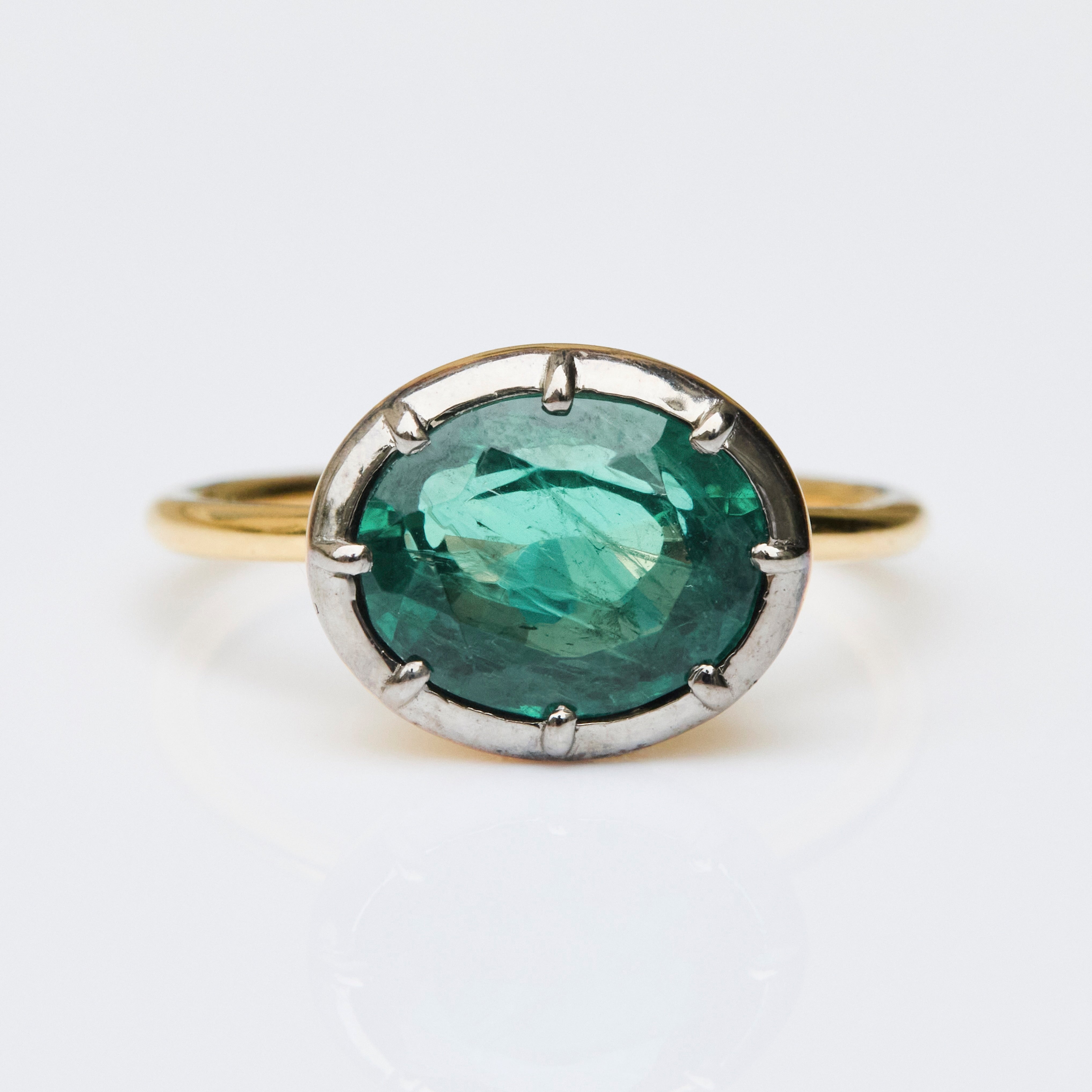 Rosanna Georgian Emerald Ring 