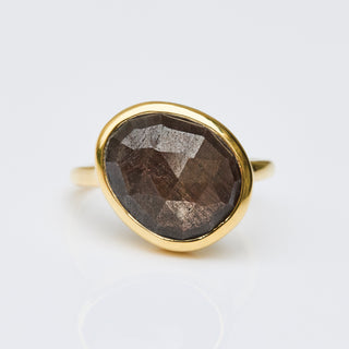 Chocolate Sapphire Organic Ring