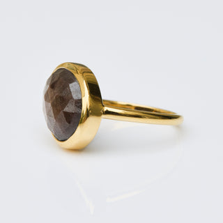 Chocolate Sapphire Organic Ring