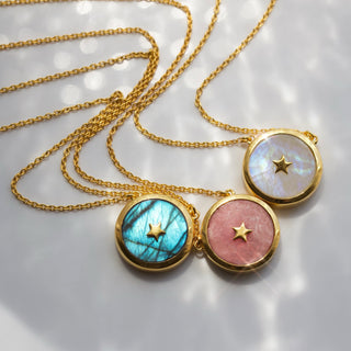 carrie elizabeth limited edition moonstone night sky necklace