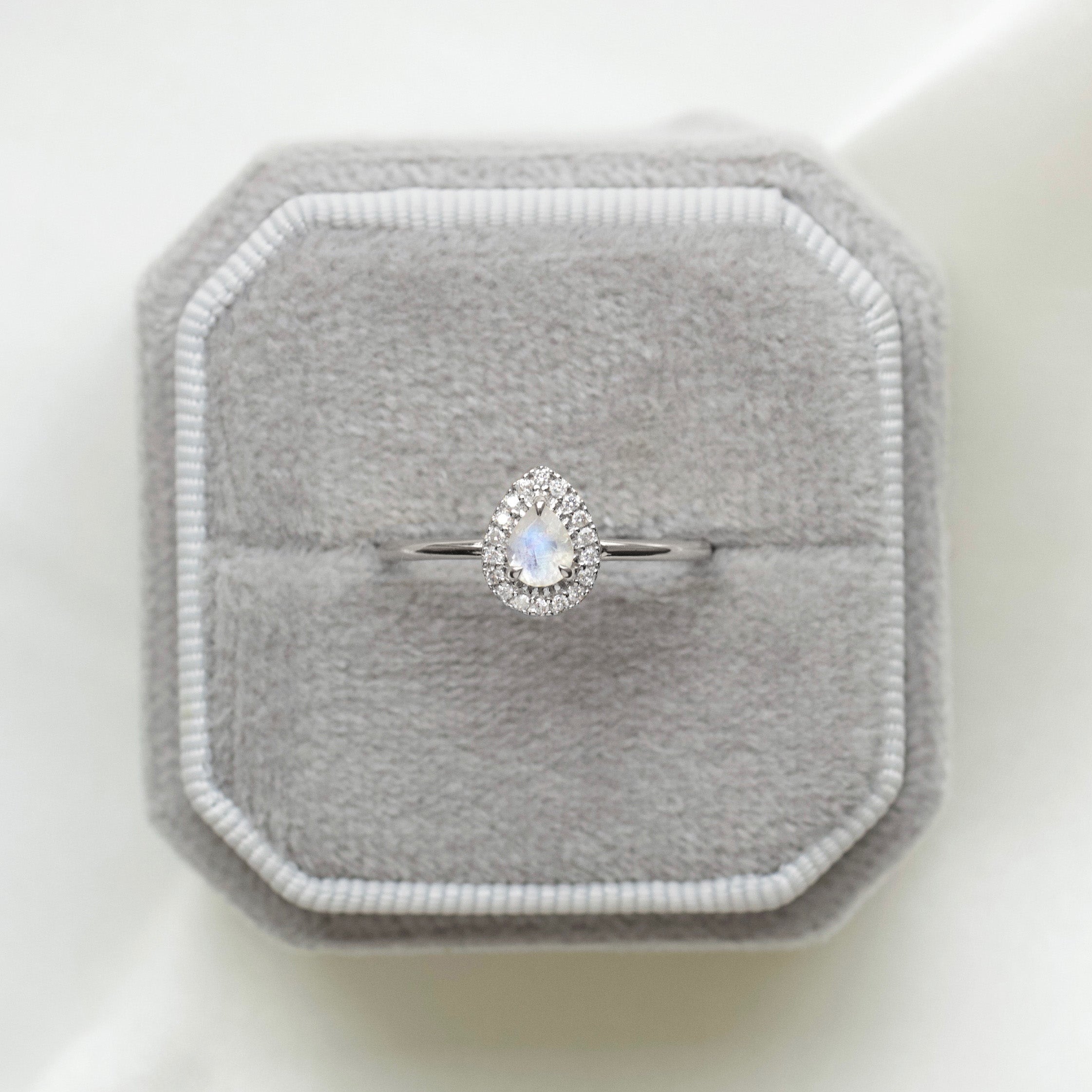 Estelle Moonstone & Diamond Ring