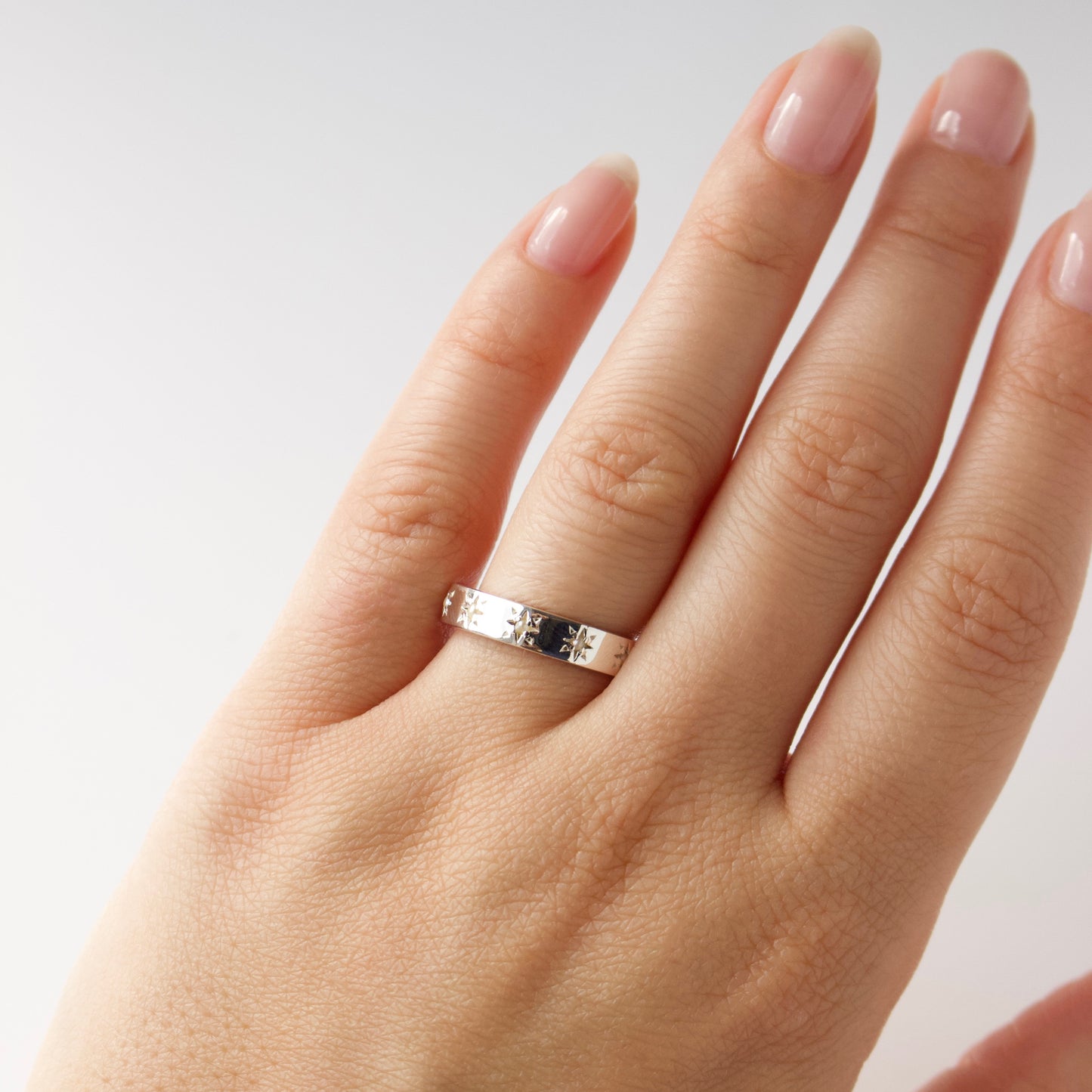zoe sugg intentions pearl luck ring in silver