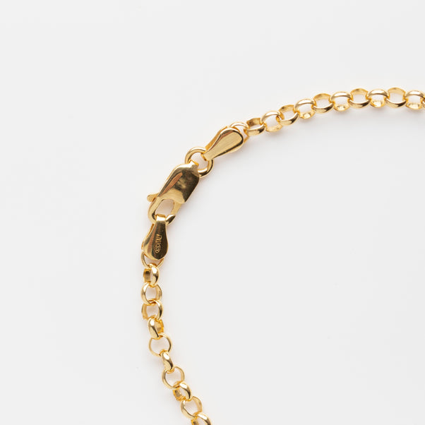 t bar chain necklace in gold