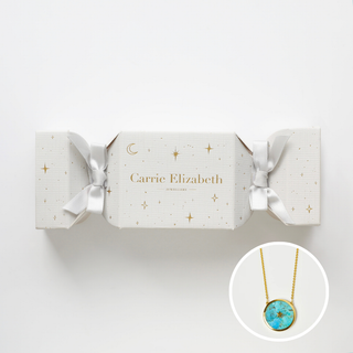 Night Sky Turquoise Necklace Christmas Cracker Gift