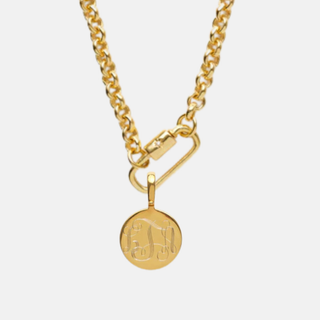 Louise Thompson Star Set Vintage Chain with Diamond Star Set Coin