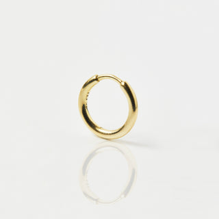 Gold huggie hoop earring