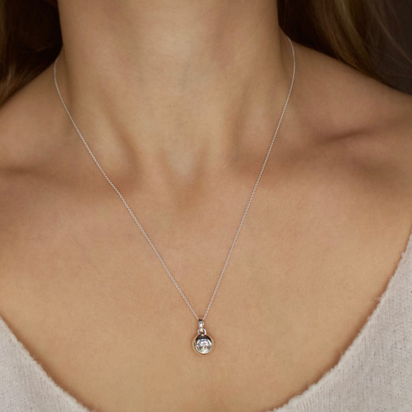 zoe sugg intentions star set mini locket in silver