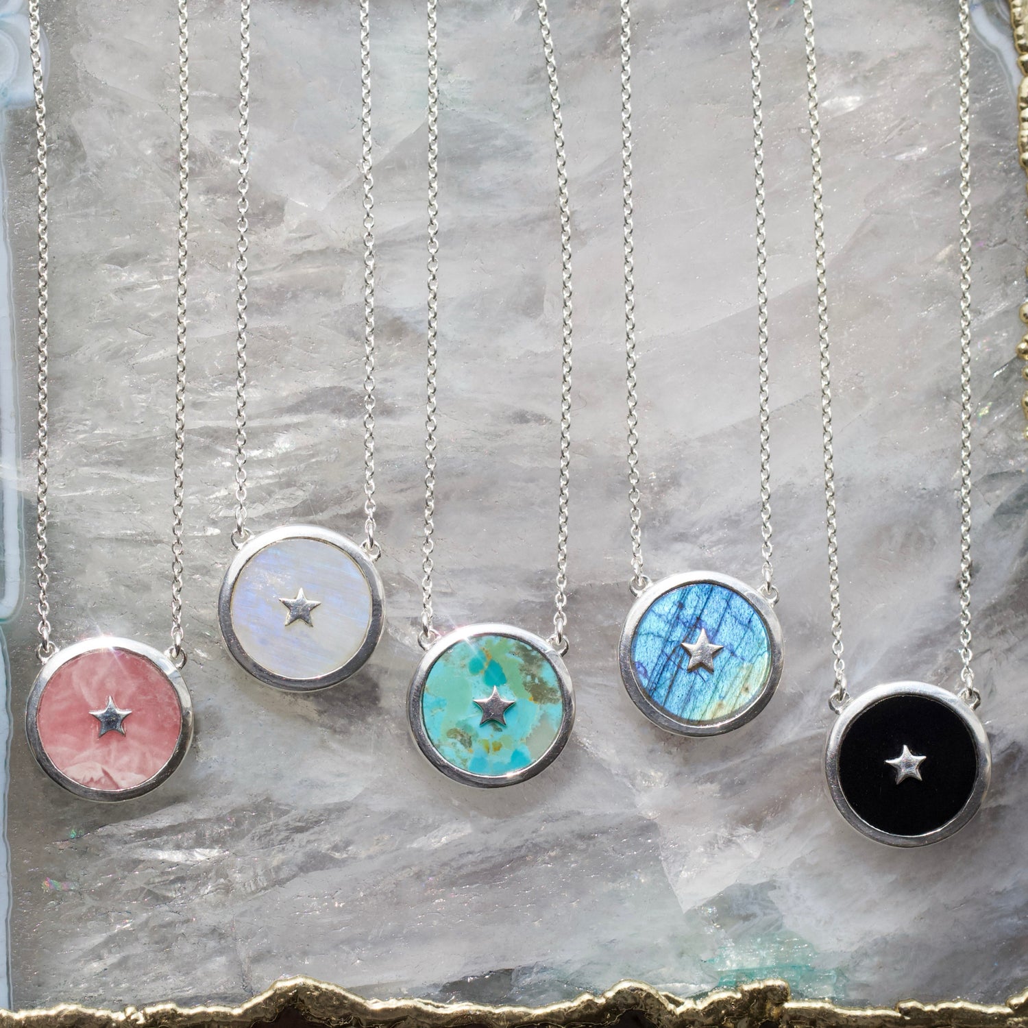 carrie elizabeth labradorite night sky silver necklace