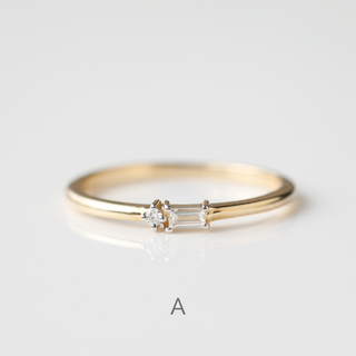 Morse Code Diamond Ring - PRE ORDER
