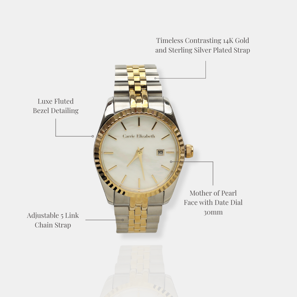 Luna Pearl Luxe Link Watch