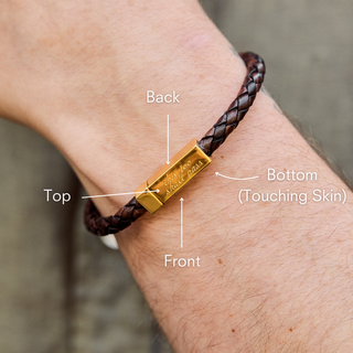 mens leather bracelet