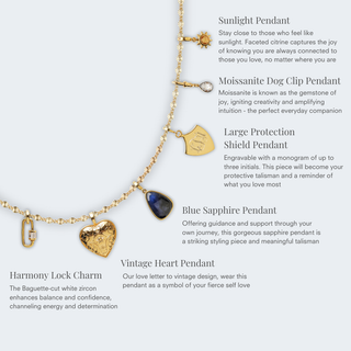 Louise Thompson Chapters Large Protection Shield Pendant