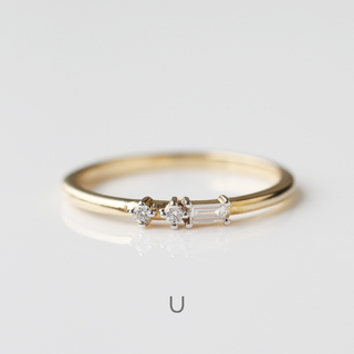 Morse Code Diamond Ring - PRE ORDER