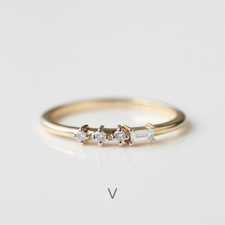 Morse Code Diamond Ring - PRE ORDER