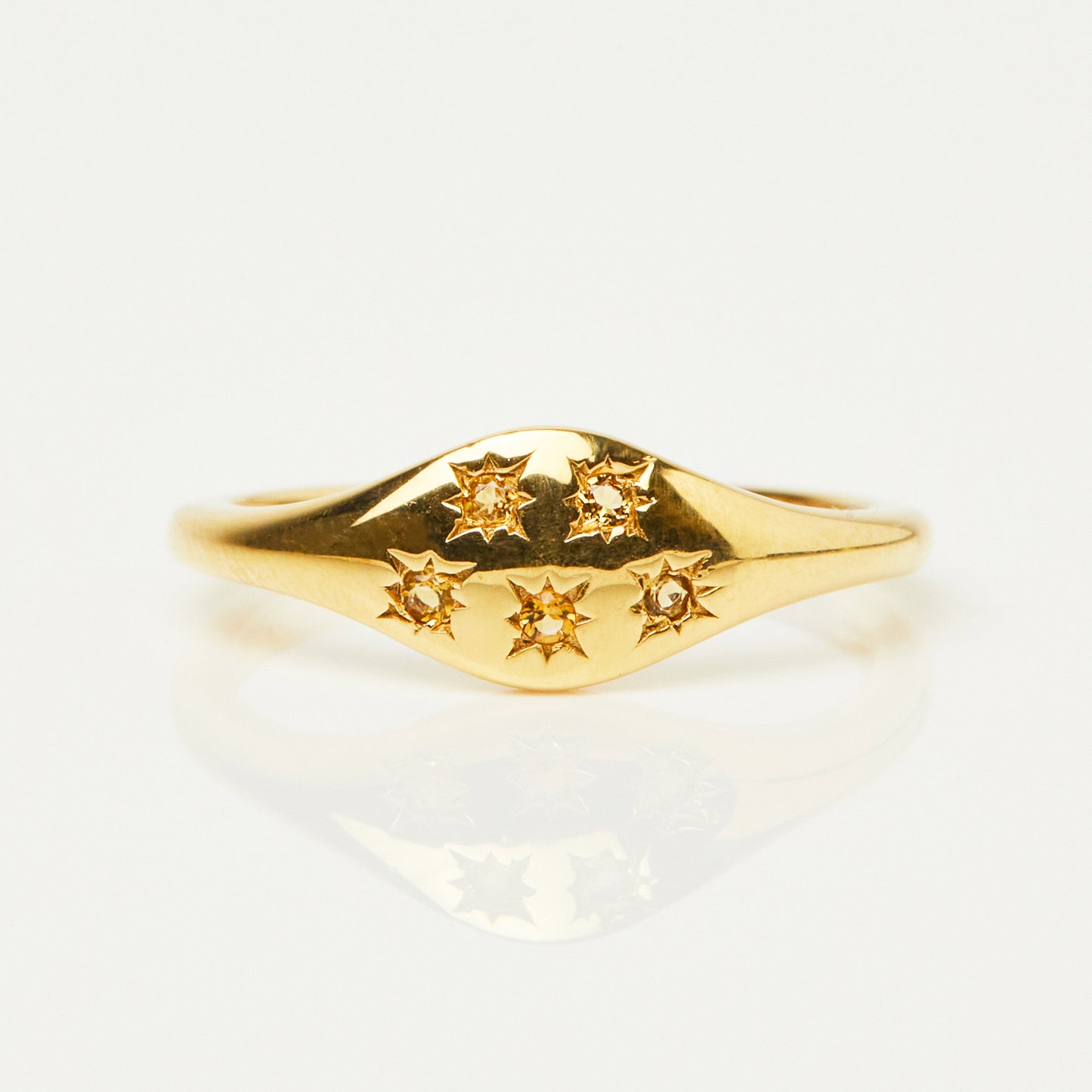 Zoe sugg intentions success citrine ring in gold
