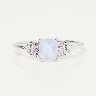 zoe sugg intentions moonstone energy ring in silver