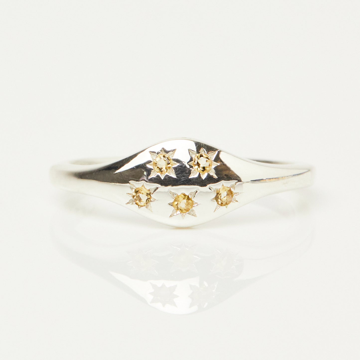 Zoe sugg intentions success citrine ring in silver
