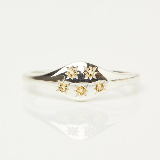 Zoe sugg intentions success citrine ring in silver