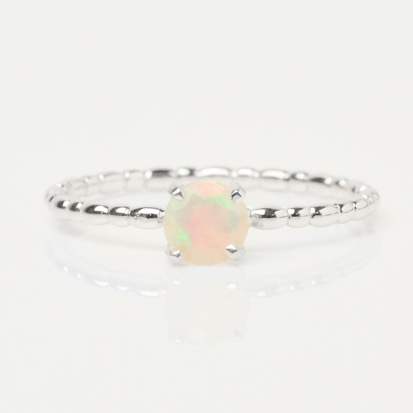 Zoe sugg intentions opal power ring in silver