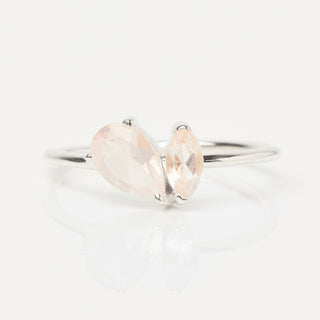Zoe sugg intentions roe quartz love ring in silver