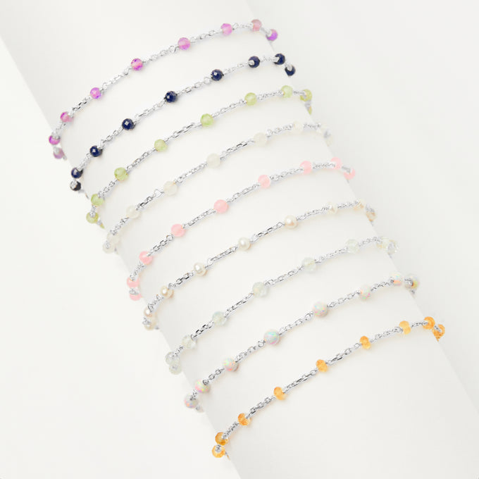 zoe sugg manifestation bracelets in silver