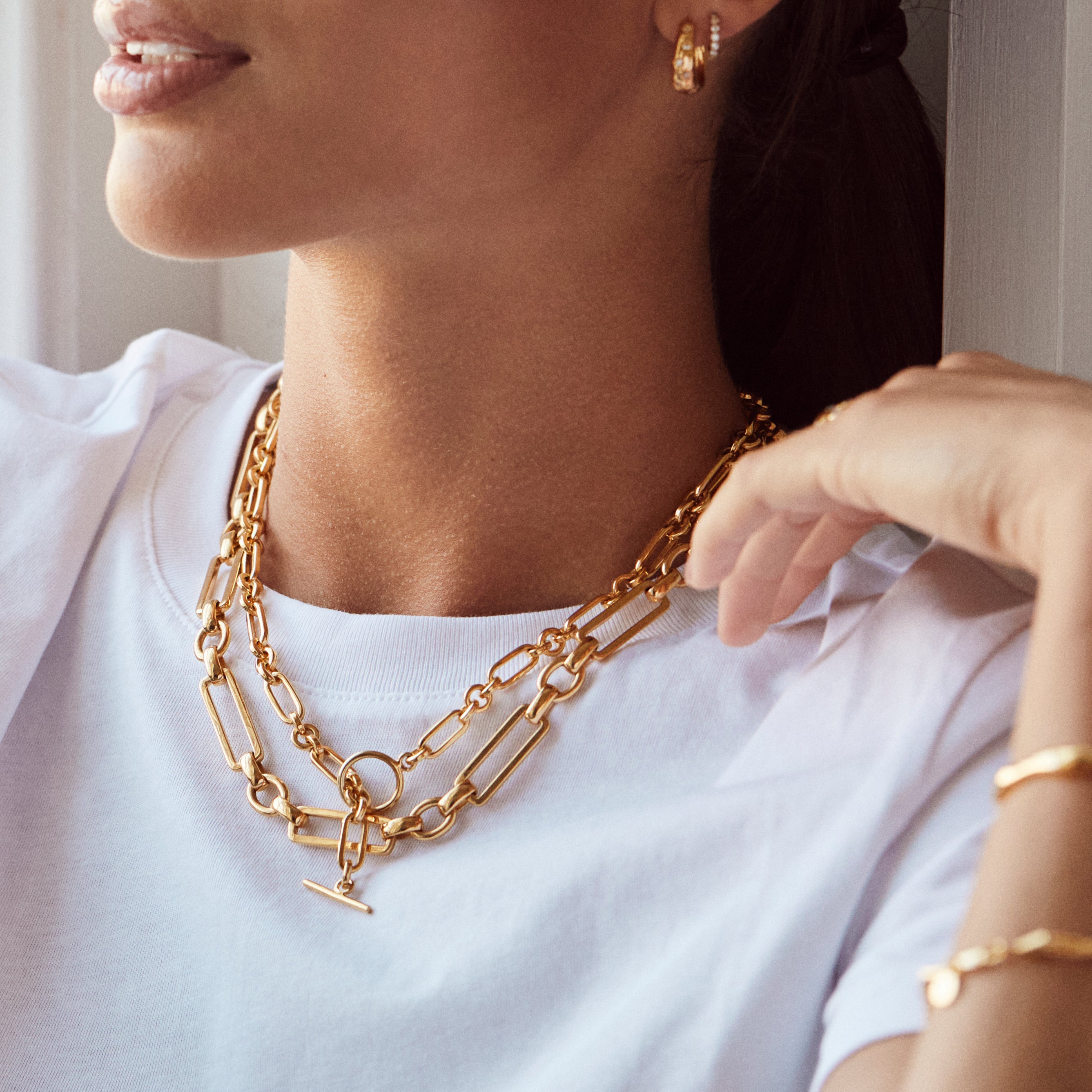 Big Chunky Chain Necklace – Le Fafo