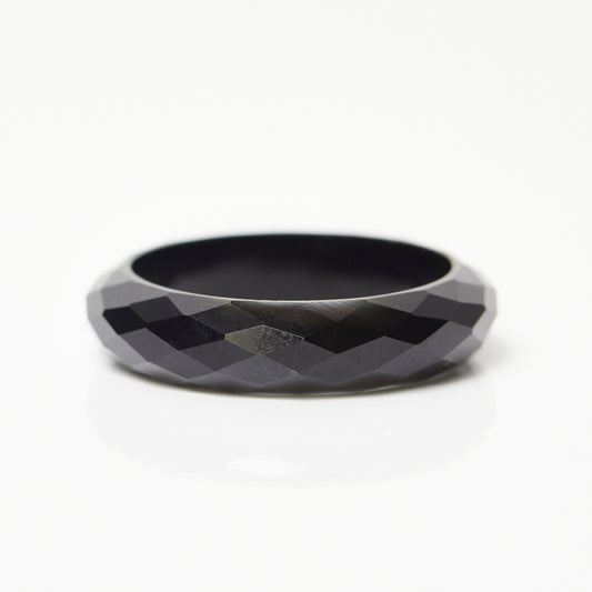 anita rani faceted black onyx ring
