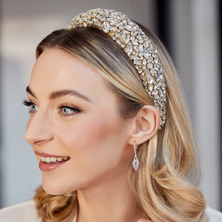 Gia Crystal Embellished Wide Headband