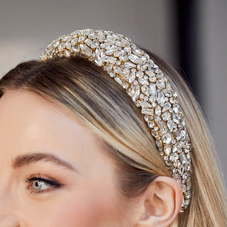 crystal bridal headband