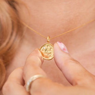 i am enough coin necklace
