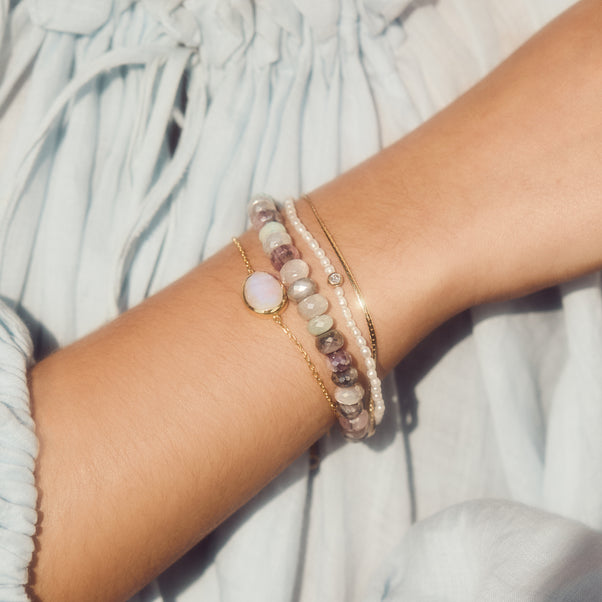 Moonstone dreamer beaded bracelet 