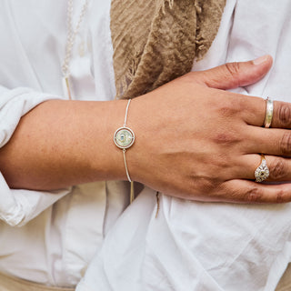 Carrie Elizabeth I am safe and protected spinning bracelet adjustable