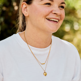 Carrie Elizabeth family bar necklace